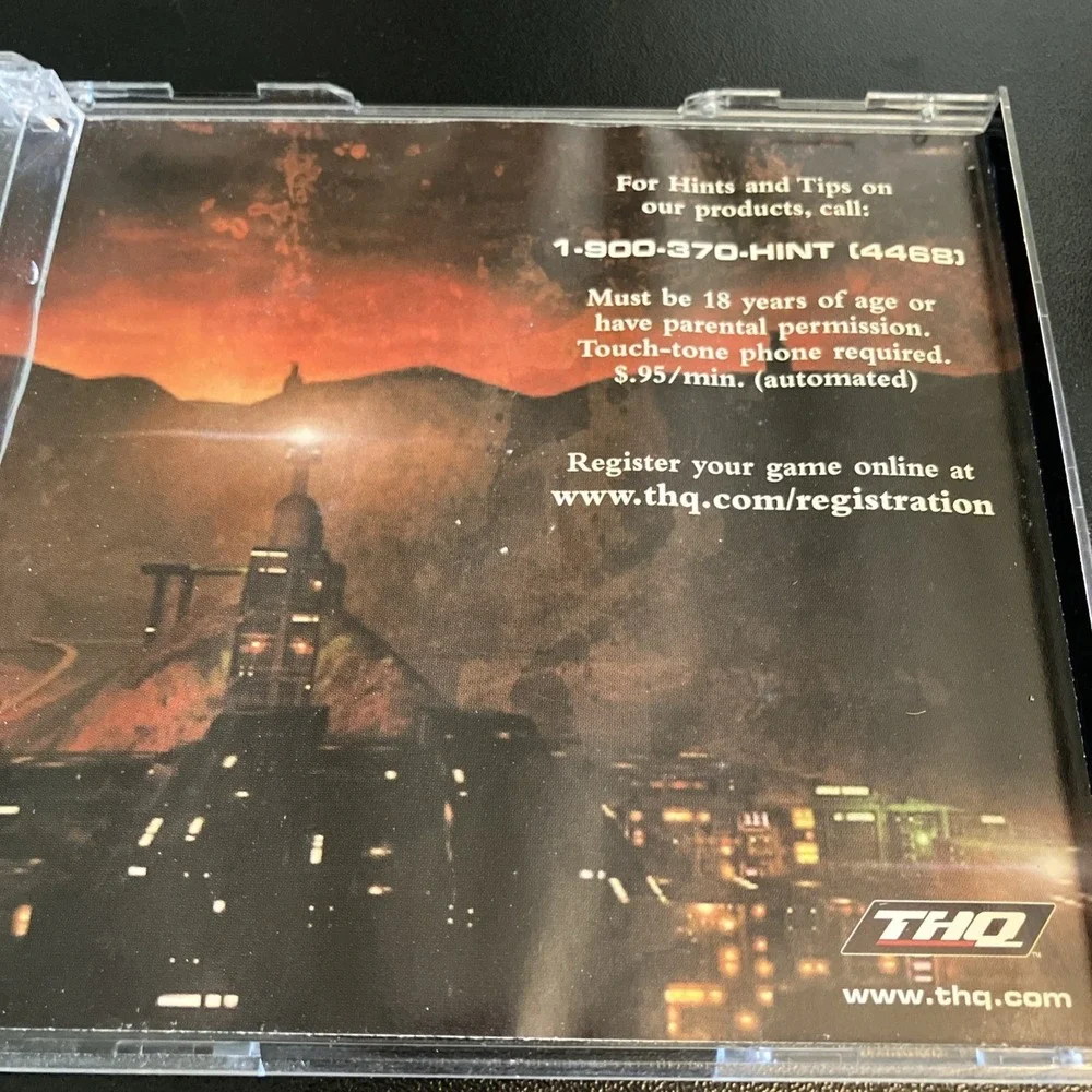 THQ Red Faction PC Game OS Red Good 2-Disc Set 2001 Sci-Fi FPS #1873